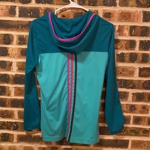 Adidas hooded climalite running hoodie, modern classic, Women’s Small